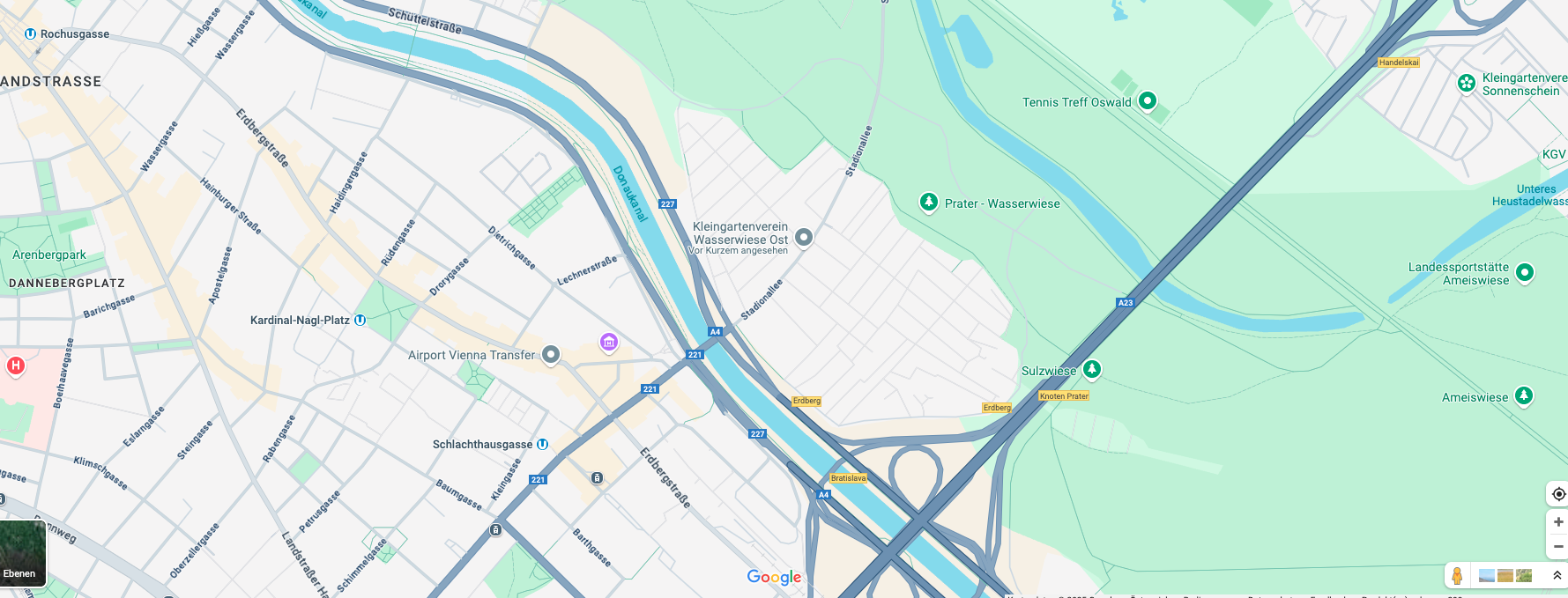 KGV Wasserwiese auf Google Maps